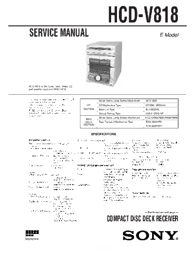 panasonic HCD-V818  panasonic Fax KXFM90PDW Viewing SGML_VIEW_DATA EU KX-FM90PD-W SVC Audio HCD-V818.pdf