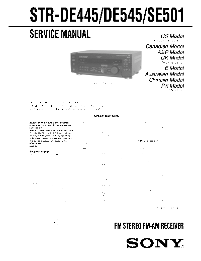 panasonic str-de445 de545 se501  panasonic Fax KXFM90PDW Viewing SGML_VIEW_DATA EU KX-FM90PD-W SVC Audio str-de445_de545_se501.pdf