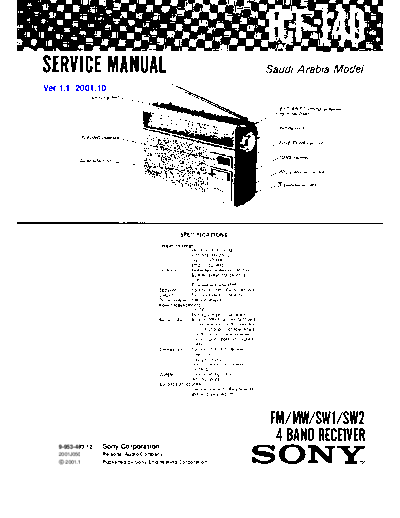 panasonic sony icf-j40 service manual  panasonic Fax KXFM90PDW Viewing SGML_VIEW_DATA EU KX-FM90PD-W SVC Audio sony_icf-j40_service_manual.pdf