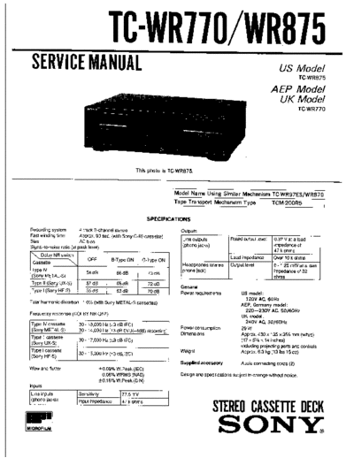 panasonic SONY  TC - WR 770----885     ( DEK )   --.  panasonic Fax KXFM90PDW Viewing SGML_VIEW_DATA EU KX-FM90PD-W SVC Audio SONY  TC - WR 770----885     ( DEK )   --..pdf