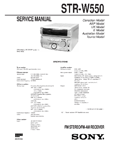 panasonic str-w550 197  panasonic Fax KXFM90PDW Viewing SGML_VIEW_DATA EU KX-FM90PD-W SVC Audio str-w550_197.pdf