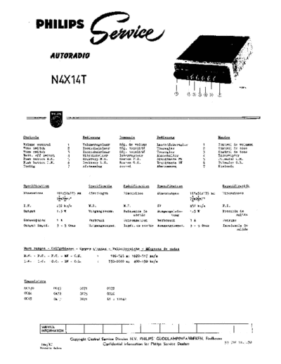 Philips n4x 14 t  Philips Historische Radios N4X14T n4x 14 t.pdf