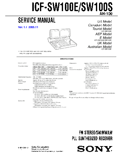 panasonic sony icf-sw100s service manual  panasonic Fax KXFM90PDW Viewing SGML_VIEW_DATA EU KX-FM90PD-W SVC Audio sony_icf-sw100s_service_manual.pdf