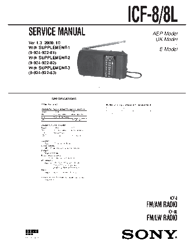 panasonic sony icf-8l service  panasonic Fax KXFM90PDW Viewing SGML_VIEW_DATA EU KX-FM90PD-W SVC Audio sony_icf-8l_service.pdf