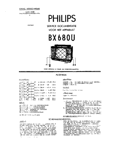 Philips BX680U  Philips Historische Radios BX680U BX680U.pdf