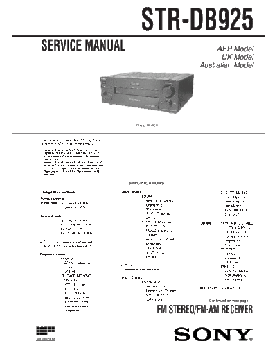 panasonic STR-DB925  panasonic Fax KXFM90PDW Viewing SGML_VIEW_DATA EU KX-FM90PD-W SVC Audio STR-DB925.pdf