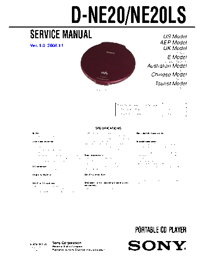 panasonic sony d-ne20 203  panasonic Fax KXFM90PDW Viewing SGML_VIEW_DATA EU KX-FM90PD-W SVC Audio sony_d-ne20_203.pdf