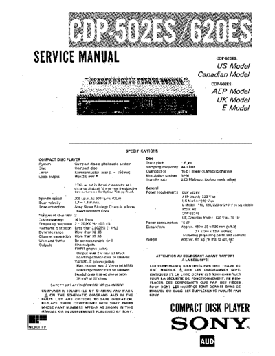 panasonic hfe sony cdp-502es 620es service en  panasonic Fax KXFM90PDW Viewing SGML_VIEW_DATA EU KX-FM90PD-W SVC Audio CDP-502ES hfe_sony_cdp-502es_620es_service_en.pdf