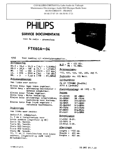 Philips f7x 60 a  Philips Historische Radios F7X60A f7x 60 a.pdf