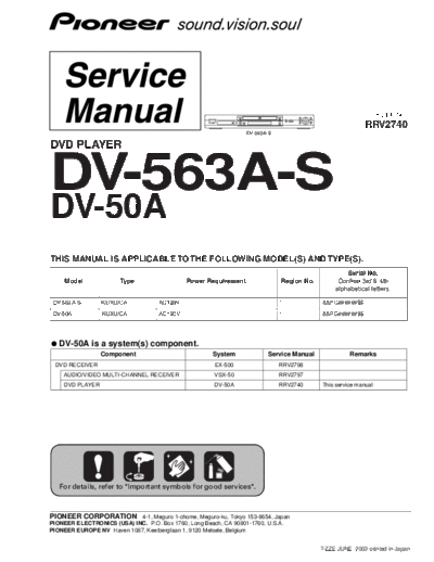 Pioneer hfe   dv-50a 563a-s service rrv2740 en  Pioneer DVD DV-563A hfe_pioneer_dv-50a_563a-s_service_rrv2740_en.pdf