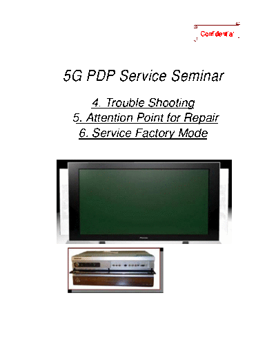 Pioneer 5g pdp plasma tv training manual [et]  Pioneer Plasma TV Training Guide 5TH Generation pioneer_5g_pdp_plasma_tv_training_manual_[et].pdf