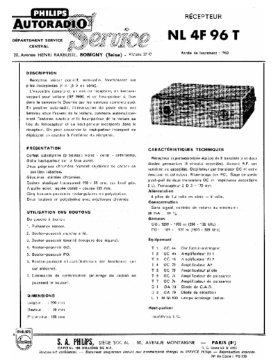 Philips NL4F96T  Philips Historische Radios NL4F96T NL4F96T.pdf