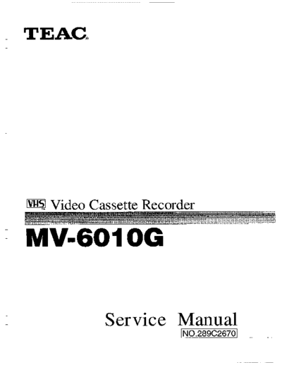 teac MV-6010G  teac VCR MV-6010G.pdf
