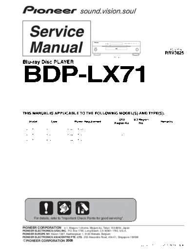 Pioneer bdp-lx71 wy5 wv5 ws5 sm  Pioneer DVD BDP-LX71 pioneer_bdp-lx71_wy5_wv5_ws5_sm.pdf