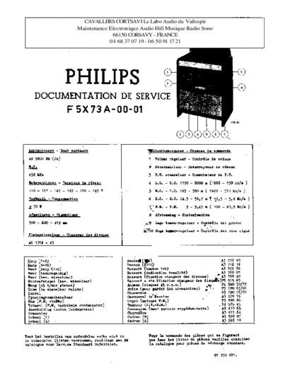 Philips f5x 73 a  Philips Historische Radios F5X73A f5x 73 a.pdf