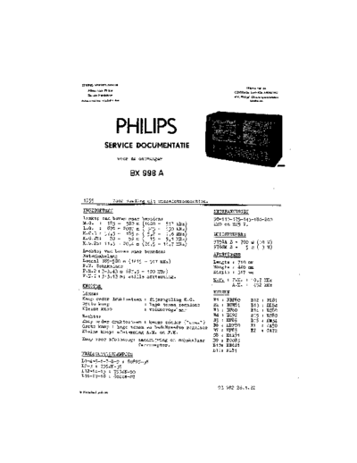 Philips philips bx998a ac radio 1955 sm  Philips Historische Radios BX998A philips_bx998a_ac_radio_1955_sm.pdf