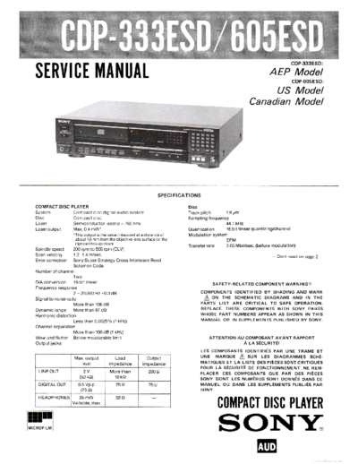 panasonic hfe sony cdp-333esd 605esd service en  panasonic Fax KXFM90PDW Viewing SGML_VIEW_DATA EU KX-FM90PD-W SVC Audio CDP-333ES hfe_sony_cdp-333esd_605esd_service_en.pdf