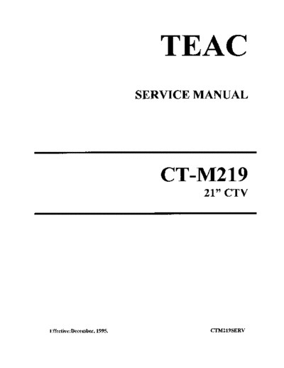 teac CTM219  teac TV CTM219.pdf
