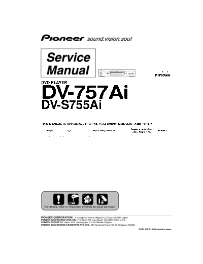 Pioneer hfe   dv-757 s755 ai service rrv2668 en  Pioneer DVD DV-S755A hfe_pioneer_dv-757_s755_ai_service_rrv2668_en.pdf