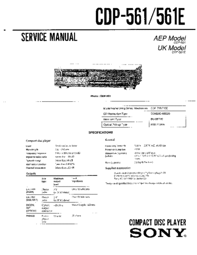 panasonic hfe sony cdp-561 561e service  panasonic Fax KXFM90PDW Viewing SGML_VIEW_DATA EU KX-FM90PD-W SVC Audio CDP-561 hfe_sony_cdp-561_561e_service.pdf