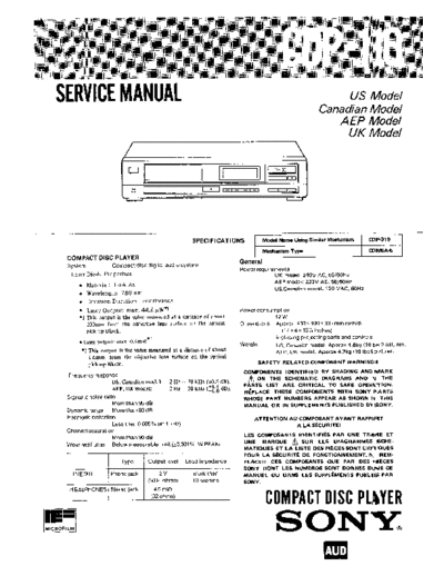 panasonic hfe sony cdp-110 service en  panasonic Fax KXFM90PDW Viewing SGML_VIEW_DATA EU KX-FM90PD-W SVC Audio CDP-110 hfe_sony_cdp-110_service_en.pdf