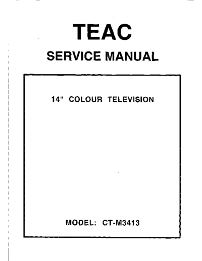 teac CTM3413  teac TV CTM3413.pdf