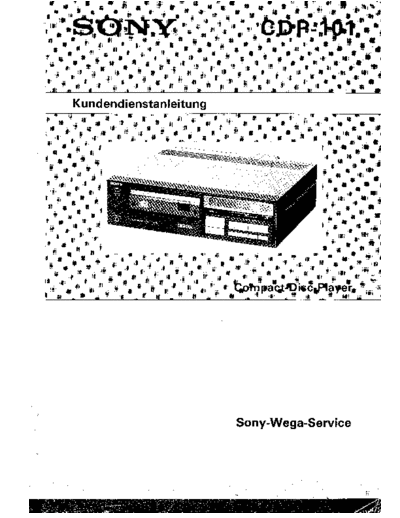 panasonic Sony CDP-101 service manual  panasonic Fax KXFM90PDW Viewing SGML_VIEW_DATA EU KX-FM90PD-W SVC Audio CDP-101 Sony_CDP-101_service_manual.pdf