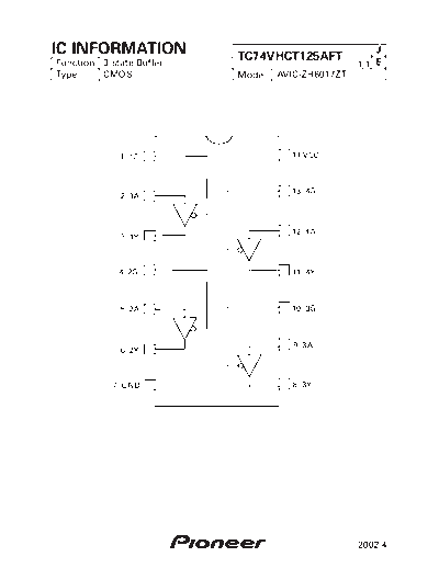Pioneer TC74VHCT125AFT  Pioneer DVD pioneer cd IC_pdf TC74VHCT125AFT.pdf
