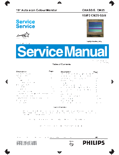 Philips 109P2-P00a  Philips Monitor CD 2001 Monitor CD 2001 E-MANUALS Philips crt 109p2 109P2-P00a.pdf