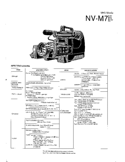 panasonic 712156 SPEC-01M7  panasonic Cam NV-M7 Viewing PDF_VIEW_DATA EUOT NV-M7E SVC 712156_SPEC-01M7.pdf