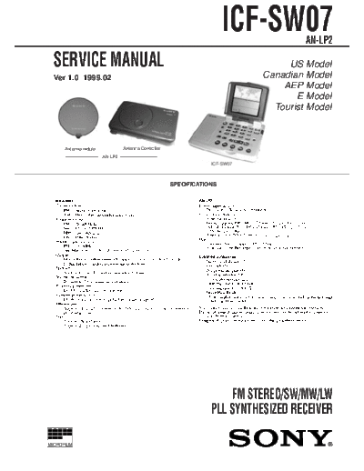 panasonic icf sw07  panasonic Fax KXFM90PDW Viewing SGML_VIEW_DATA EU KX-FM90PD-W SVC Audio AN-LP2 icf_sw07.pdf