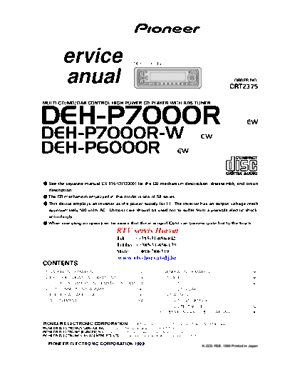 Pioneer dehp6000r  Pioneer Car Audio DEH-P6000R dehp6000r.pdf