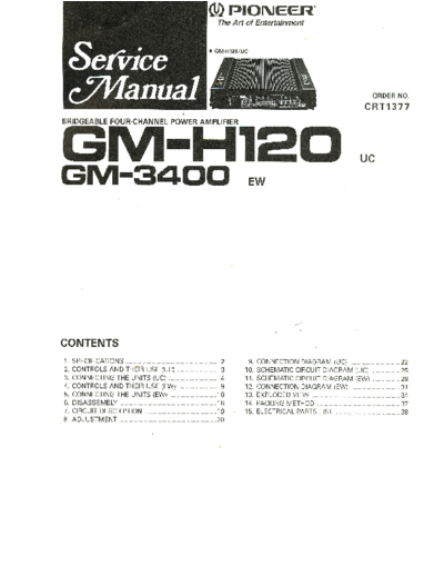 Pioneer hfe   gm-h120 3400 schematic  Pioneer Car Audio GM-H120 hfe_pioneer_gm-h120_3400_schematic.pdf