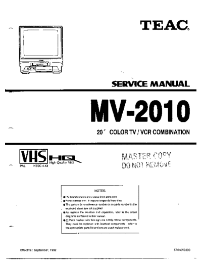 teac MV-2010  teac TV VCR MV-2010.pdf