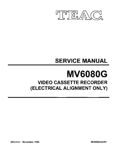 teac MV 6080G  teac VCR MV_6080G.PDF