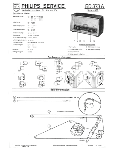 Philips BD373A Sirius-373 sm  Philips Historische Radios BD373A SIRIUS-373 PHILIPS_BD373A_Sirius-373_sm.pdf
