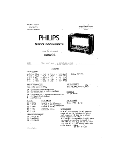 Philips BX620A  Philips Historische Radios BX620A BX620A.pdf