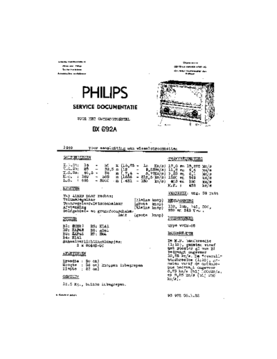 Philips BX692A  Philips Historische Radios BX692A BX692A.pdf