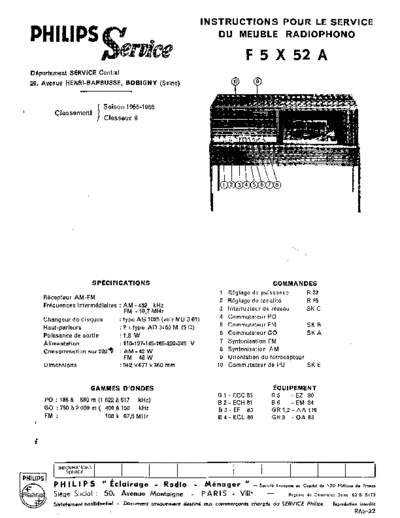 Philips f5x 52 a  Philips Historische Radios F5X52A f5x 52 a.pdf
