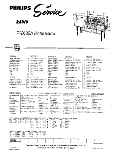 Philips f6x 35 a  Philips Historische Radios F6X35A f6x 35 a.pdf