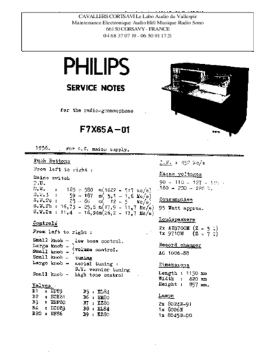 Philips f7x 65 a  Philips Historische Radios F7X65A f7x 65 a.pdf