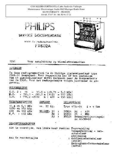 Philips fx 602 a  Philips Historische Radios FX602A fx 602 a.pdf