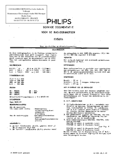 Philips fx 682 a  Philips Historische Radios FX682A fx 682 a.pdf