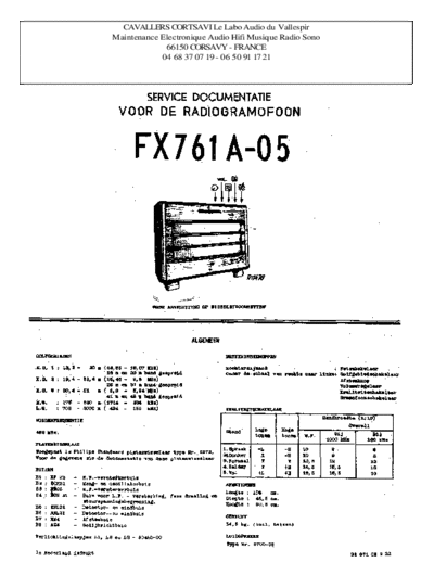 Philips fx 761 a  Philips Historische Radios FX761A fx 761 a.pdf