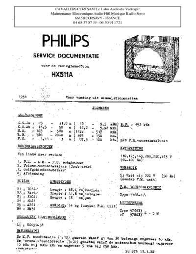 Philips hx 511 a  Philips Historische Radios HX511A hx 511 a.pdf