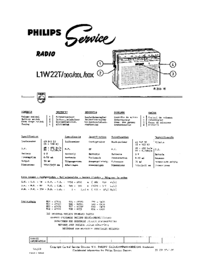 Philips l1w 22 t  Philips Historische Radios L1W22T l1w 22 t.pdf