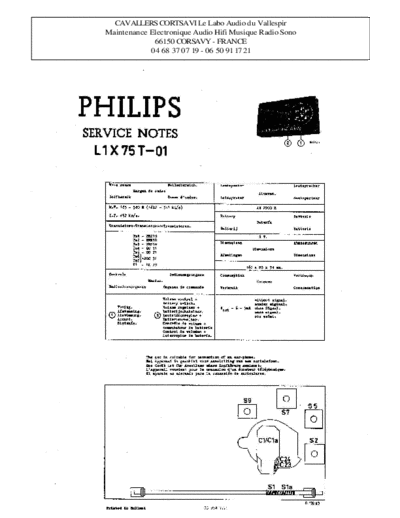 Philips l1x 75 t  Philips Historische Radios L1X75T l1x 75 t.pdf