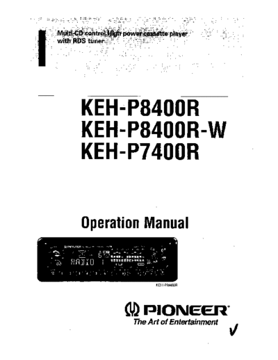 Pioneer hfe   keh-p7400r p8400r  Pioneer Car Audio KEH-P7400R hfe_pioneer_keh-p7400r_p8400r.pdf