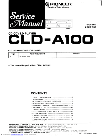 Pioneer cld-a100 sm  Pioneer CD CLD-A100 pioneer_cld-a100_sm.pdf