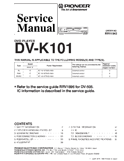 Pioneer hfe pioneer dv-k101 service rrv1942 en  Pioneer DVD DV-K101 hfe_pioneer_dv-k101_service_rrv1942_en.pdf